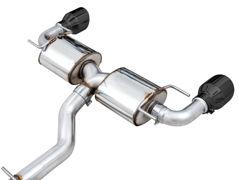 AWE Tuning Subaru BRZ/ Toyota GR86/ Toyota 86 Touring Edition Cat-Back Exhaust- Diamond Black Tips - 3015-33486