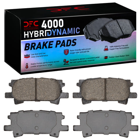 DFC 04-09 Toyota Highlander Hybrid Rear 4000 Hybridynamic Brake Pads - 4000-0996-00