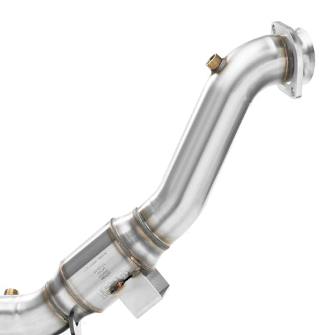 Kooks 15-17 Ford Mustang 2.3L EcoBoost 3in x 2.25in SS GREEN Catted OEM Downpipe - 11533310