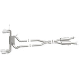 MagnaFlow Cat Back, SS, 2.5in, Quad Split Polish 4in tip 14-15 Jeep Grand Cherokee 3.6L/5.7L V6/V8 - 19193