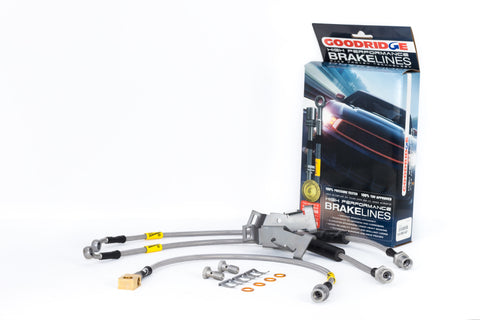 Goodridge 08-13 Chevrolet Silverado (w/ Rear Drum w/o Active Brake Control) SS Brake Lines - 14125