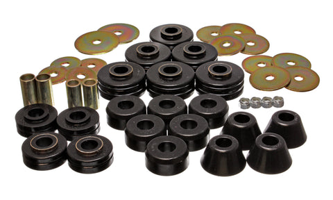 Energy Suspension 78-80 GM Denali XL/Suburban & Yukon XL 4WD Black Body(cab) Mount Set - 3.4104G