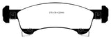 EBC 02-06 Ford Expedition 4.6 2WD Greenstuff Front Brake Pads - DP61651