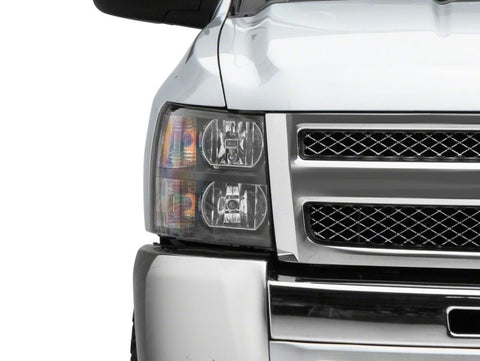 Raxiom 07-13 Chevrolet Silverado 1500 Euro Headlights- Blk Housing (Clear Lens) - S112706