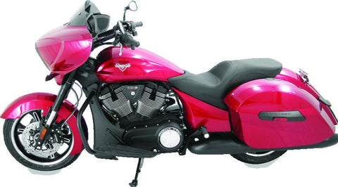 Mustang 10-17 Victory Cross Rds, Cross Country, Hard-Ball, Magnum Touring 1PC Seat - Black - 76824