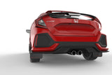 Rally Armor 17-19 Honda Civic Sport & Touring (Hatch) Black UR Mud Flap w/ Red Logo - MF51-UR-BLK/RD