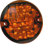 Kuryakyn ECE Compliant LED 3-1/4 Flat Style Turn Signal Insert Amber Lens - 5470