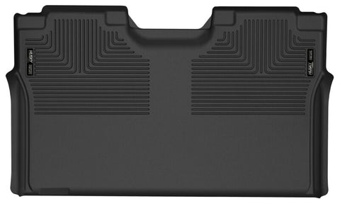 Husky Liners 15-17 Ford F-150 SuperCrew X-Act Contour Black 2nd Seat Floor Liners (Full Coverage) - 53491