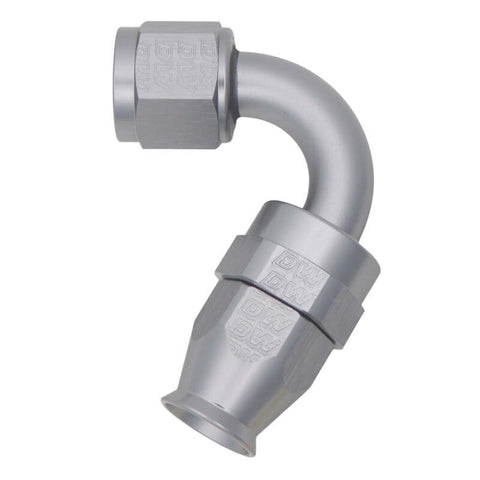 DeatschWerks 8AN Female Flare Swivel 120-degree Hose End - PTFE - 6-02-0875