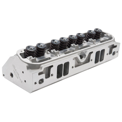 Edelbrock Cylinder Head SB Chrysler Victor In-Line 16 Complete w/ Solid Roller Springs - 61729