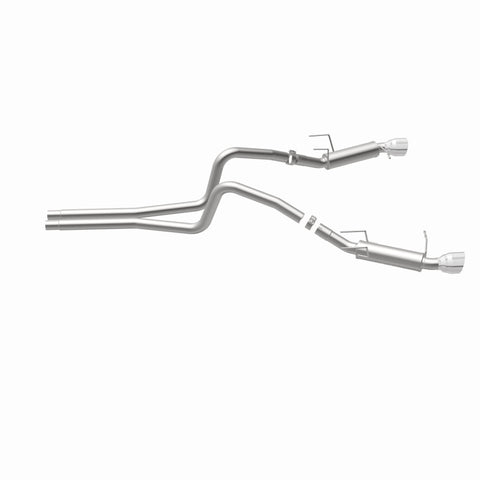 Magnaflow 2014 Ford Mustang V6 3.7L Comp Series Dual Split Rear Polished Stainless C/B Perf Exhaust - 15245