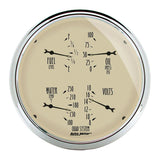 AutoMeter Gauge Quad 5in. 0 Ohm(e) to 90 Ohm(f)Elec Antique Beige - 1819