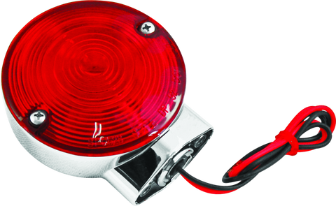 Bikers Choice 86-99 FLT FLST FXRT 2 Fillament Turn Signal Lamp W/Red lens Replaces H-D 68400-86 - 490177