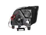 ANZO 2005-2009 Ford Mustang Projector Headlights w/ Halo Chrome - 121162
