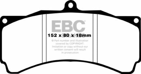 EBC Brakes Yellowstuff Performance Brake Pads - DP4012R