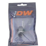 DeatschWerks 6AN ORB Male to M16 X 1.5 Metric Male (Incl O-Ring and Washer) - Anodized Matte Black - 6-02-0604-B