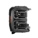 AlphaRex 23-26 Ford F-250 SD LUXX LED Proj Headlights Alpha Blk w/Activ Light/Seq Signal/Switchback - 880908