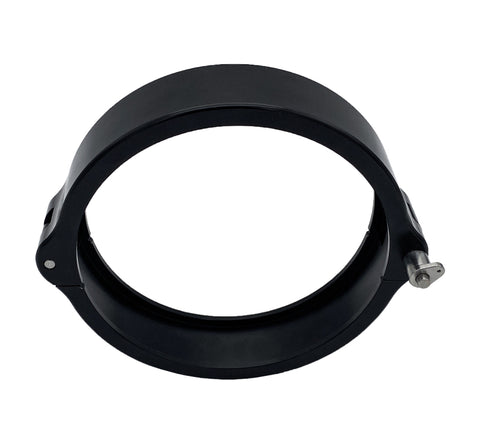 Granatelli 4.0in Dual Seal Clamshell Clamp - Aluminum Black - 318540CS