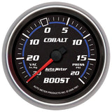 AutoMeter Gauge Vac/Boost 2-5/8in. 30Inhg-20PSI Mechanical Cobalt - 7901