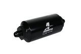 Aeromotive In-Line Filter - (AN-6 Male) 10 Micron Fabric Element Bright Dip Black Finish - 12347