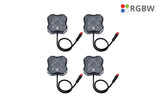 Diode Dynamics RGBW Rock Light Installer Kit w/Controller (4-pack) - DD7740C