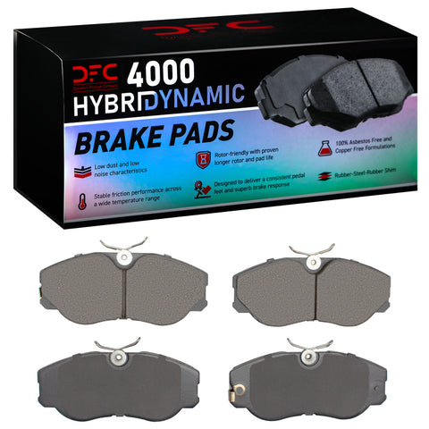 DFC 87-89 Nissan 300ZX Turbo Front 4000 Hybridynamic Brake Pads - 4000-0358-00