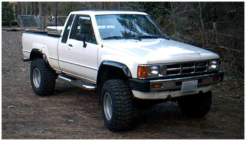 Bushwacker 84-88 Toyota Extend-A-Fender Style Flares 4pc Compatible w/ Domestic Bed - Black - 31902-01