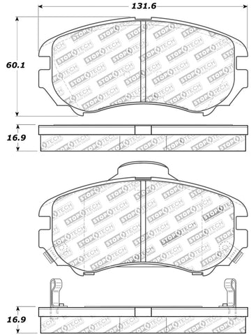 StopTech Street Touring Brake Pads - 308.09240