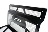Agency Power 14-18 Polaris RZR XP 1000 / XP Turbo Vented Engine Cover - Gloss Black/Raw Mesh - AP-RZR-111-FGB-MRAW