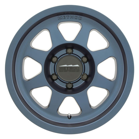 Method MR701 17x8.5 0mm Offset 6x135 87mm CB Bahia Blue Wheel - MR70178516600