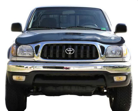 AVS 01-04 Toyota Tacoma High Profile Bugflector II Hood Shield - Smoke - 25027
