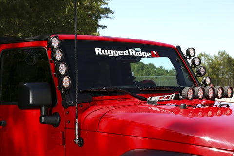 Rugged Ridge 07-18 Jeep Wrangler JK Elite Fast Track Windshield Light Bar Mount w/o Crossbar - 11232.52