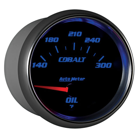 Autometer Cobalt 66.7mm 140-300 Degree F Electric Oil Temperature Gauge - 7948