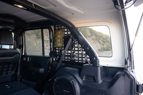 DV8 Offroad 2018+ Jeep Wrangler Rear Window Molle Panels - MPJL-01