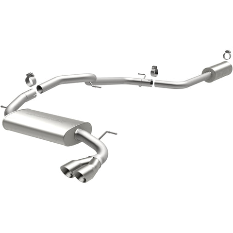 MagnaFlow 12 Ford Focus L4 2.0L HB Single Straight P/S Rear Exit Stainless Cat Back Perf Exhaust - 15072