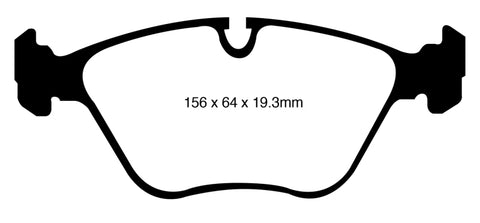 EBC 10-14 BMW X5 4.4 Twin Turbo (50) Redstuff Front Brake Pads - DP31994C