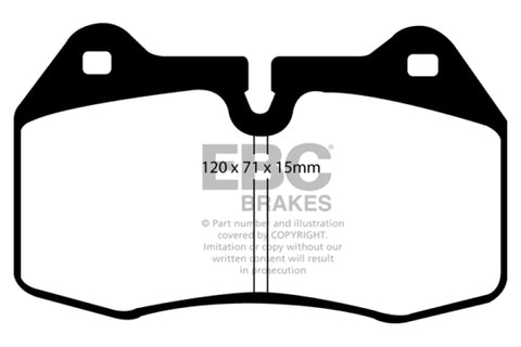EBC 03-04 Infiniti G35 3.5 (Manual) (Brembo) Redstuff Front Brake Pads - DP31644C