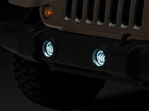 Raxiom 07-18 Jeep Wrangler JK Axial Series 4-In LED Fog Lights w/ Halo - J142666