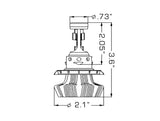 Oracle H13 4000 Lumen LED Headlight Bulbs (Pair) - 6000K - 5236-001