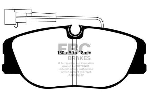 EBC 92-98 Alfa Romeo 155 2.0 Turbo Greenstuff Front Brake Pads - DP2733