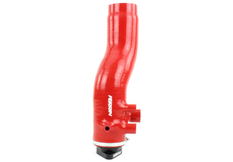 PERRIN 15-21 Subaru WRX / 14-18 Forester XT Turbo Inlet Hose 3in. w/ Turbo Adapter Flange - Red - PSP-INT-424RD