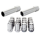 McGard SplineDrive Tuner 4 Lug Install Kit w/Locks & Tool (Cone) M12x1.5 / 13/16 Hex - Chrome (CS) - 65457CN