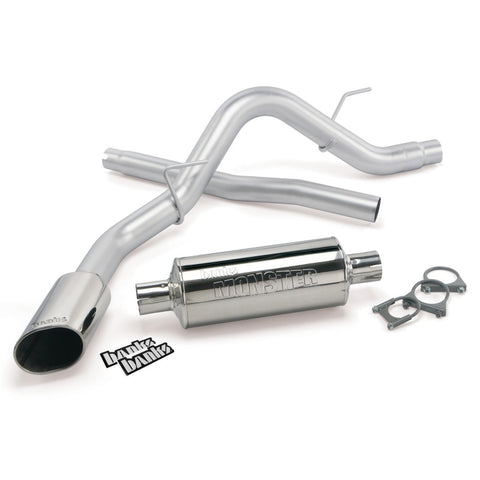 Banks Power 11-14 Ford F-150 3.5L EcoBoost /5.0/6.2L Monster Exh Sys - SS Single Exh w/ Chrome Tip - 48761