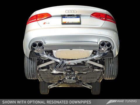 AWE Tuning Audi B8.5 S4 3.0T Touring Edition Exhaust System - Diamond Black Tips (102mm) - 3010-43012