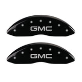 MGP 2 Caliper Covers Engraved Front GMC Black Finish Silver Characters 2008 GMC Canyon - 34213FGMCBK