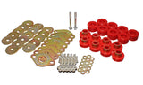 Energy Suspension Body Mount Set W/Hardware - Red - 2.4111R