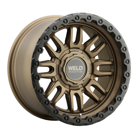 Weld Off-Road Swift 17x9in - 8x180 BP - ET-12 - 124.3mm CB - Satin Bronze Wheel & Black Ring - W18079018450