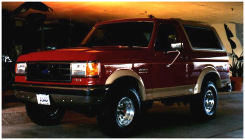 Bushwacker 87-91 Ford F-100 Styleside Extend-A-Fender Style Flares 4pc 81.0/96.0in Bed - Black - 20903-01