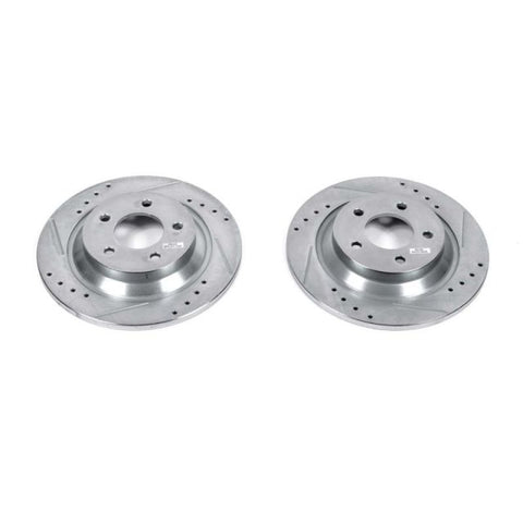 Power Stop 06-10 Mazda 5 Rear Evolution Drilled & Slotted Rotors - Pair - JBR1356XPR