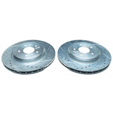 Power Stop 06-13 Chevrolet Corvette Rear Evolution Drilled & Slotted Rotors - Pair - AR82114XPR
